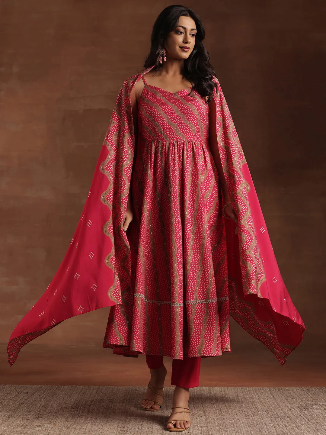 Chic Layered Anarkali Dress